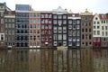 Geometry of Amsterdam. September cloudy day