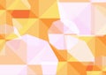 Geometry background concept. Soft yellow and orange octagonal abstract pattern for backdrop. Minimal dynamic cover design