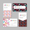 Geometry business card template. Cover, Flyer, Leaflet template. Royalty Free Stock Photo