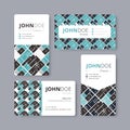 Geometry business card template. Cover, Flyer, Leaflet template. Royalty Free Stock Photo