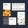 Geometry business card template. Cover, Flyer, Leaflet template. Royalty Free Stock Photo