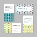 Geometry business card template. Cover, Flyer, Leaflet template. Royalty Free Stock Photo