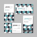 Geometry business card template. Cover, Flyer, Leaflet template. Royalty Free Stock Photo