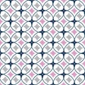 Geometry classical seamless vector texture pattern with simple circle shapes and lines. Abstract surface pattern design Royalty Free Stock Photo
