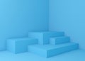 Geometry display background for product presentation, 3d rendering illustration.