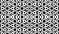 Geometry hexagon, black and white abstract seamless pattern Royalty Free Stock Photo