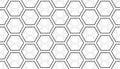 Geometry line hexagonal seamless pattern Royalty Free Stock Photo