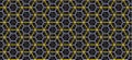 Geometry line hexagonal seamless pattern Royalty Free Stock Photo