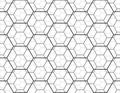 Geometry line hexagonal seamless pattern Royalty Free Stock Photo