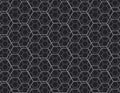 Geometry line hexagonal seamless pattern Royalty Free Stock Photo