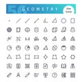 Geometry Line Icons Set