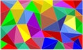 Abstract background polygon colorful with simple shape and figure. Royalty Free Stock Photo