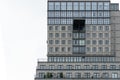 Geometry modern of apartment building exterior. Architectural details.