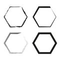 Geometry octagonal eight sided. Polygon octagon shapes. Vector illustration. EPS 10.