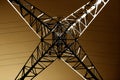 Geometry of Power line, detailed Royalty Free Stock Photo