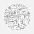 Geometry round symbol