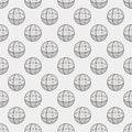 Geometry Science vector creative seamless pattern. Sphere background