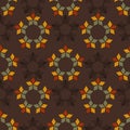 Geometry Seamless Pattern Background, Pentagon Motif And Colorful