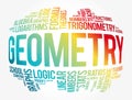 Geometry word cloud collage