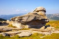 Geomorphologic rocky structures in Bucegi Mountains