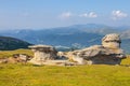 Geomorphologic rocky structures, Romania Royalty Free Stock Photo