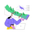 Geomorphology abstract concept vector illustration.