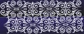 Geomtrical ornamental border pattern. fabric texture