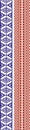 Geomtrical ornamental border pattern. fabric texture