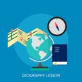 Geopgraphy Lesson Conceptual Design Royalty Free Stock Photo