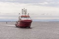 Geophysical survey vessel Fugro Searcher nearing New Bedford