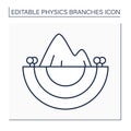 Geophysics line icon Royalty Free Stock Photo