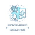 Geopolitical conflicts concept icon Royalty Free Stock Photo