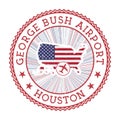 George Bush Airport Houston stamp.