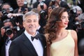 George Clooney and Amal Alamuddin Royalty Free Stock Photo