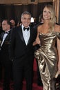 George Clooney & Stacy Keibler Royalty Free Stock Photo