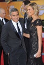 George Clooney & Stacy Keibler Royalty Free Stock Photo