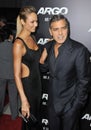 George Clooney & Stacy Keibler Royalty Free Stock Photo