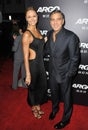 George Clooney & Stacy Keibler Royalty Free Stock Photo