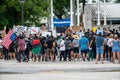 George Floyds death by police brutality protest Black Lives Matter at Downtown Miami FL USA