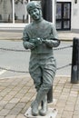 Douglas Isle of Man UK. Public statue of George Formby.