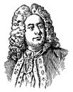 George Frederick Handel, vintage illustration Royalty Free Stock Photo