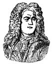 George Frederick Handel, vintage illustration