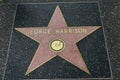 George Harrison star on the Hollywood Walk of Fame Royalty Free Stock Photo