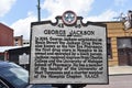 George Jackson Historical Marker Beale Street Memphis, TN