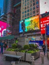 George M. Cohan statue in Times Square, Manhattan, New York, United States of America.