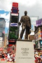 George M Cohan in Times Square Royalty Free Stock Photo