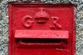 A George 6th post box in Essex Royalty Free Stock Photo