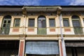 George Town, Malaysia, December 19 2017: Facade of the old building Royalty Free Stock Photo