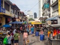 George Town Malaysia: Historical town lively streets full of shops and colonial houses and street food Royalty Free Stock Photo