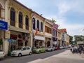 George Town Malaysia: Historical town lively streets full of shops and colonial houses and street food Royalty Free Stock Photo